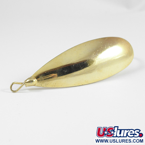 Vintage   Weedless Johnson Silver Minnow, 1/3oz Gold fishing spoon #2533