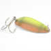 Vintage  Seneca Little Cleo (Hula Girl), 3/4oz Yellow / Orange / Green / Nickel fishing spoon #2541