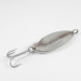 Vintage  Luhr Jensen Lil' Kroc (Krocodile Stubby), 3/4oz Nickel / Red fishing spoon #2542