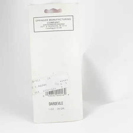 Eppinger Dardevle, 1oz Red / Nickel / Ivory fishing spoon #2557