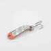 Vintage  Luhr Jensen Hus-lure, 1/16oz Nickel / Orange / Hologram fishing spoon #2564