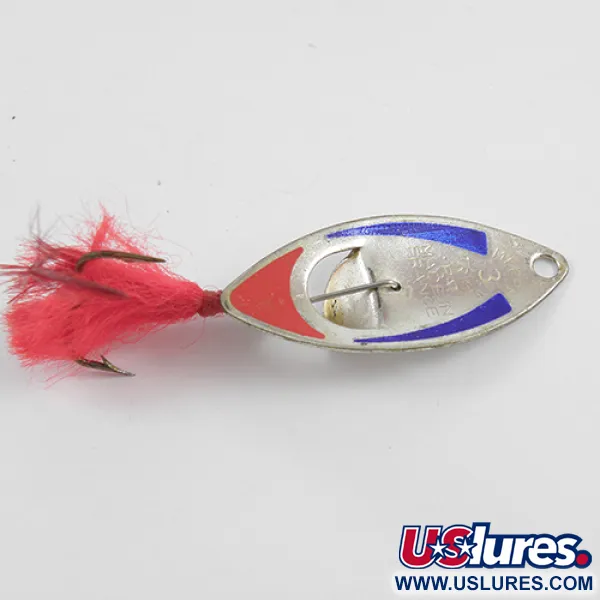 Vintage   Mepps Kriss 3, 1/4oz Silver / Red spinning lure #2573
