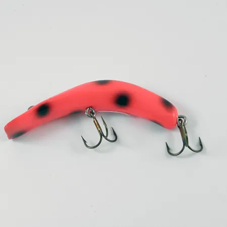 Vintage Lazy Ike, 1/4oz Red / Black fishing lure #2575