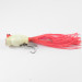 Vintage   Fred Arbogast Hula Popper, 1/4oz Red / White fishing lure #2577