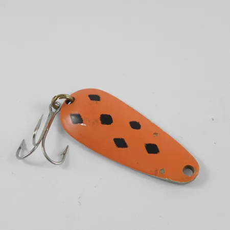 Vintage Nebco Tor-P-Do, 1/2oz Red / Black / Nickel fishing spoon #2581