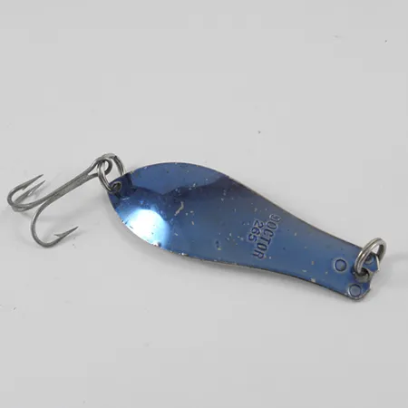 Vintage Prescott Spinner Little Doctor 265, 1/3oz Nickel / Blue fishing spoon #2583