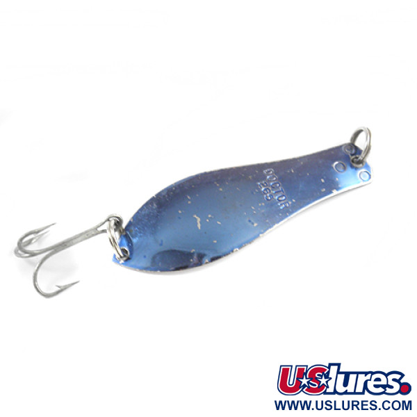 Vintage  Prescott Spinner Little Doctor 265, 1/3oz Nickel / Blue fishing spoon #2583