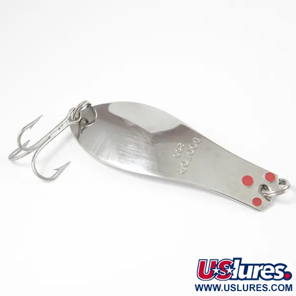 Vintage  Prescott Spinner Little Doctor 265, 1/3oz Nickel fishing spoon #2584