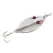 Vintage   Gibbs Ruby Eye Wiggler, 1 1/4oz Nickel / Red Eyes fishing spoon #2587