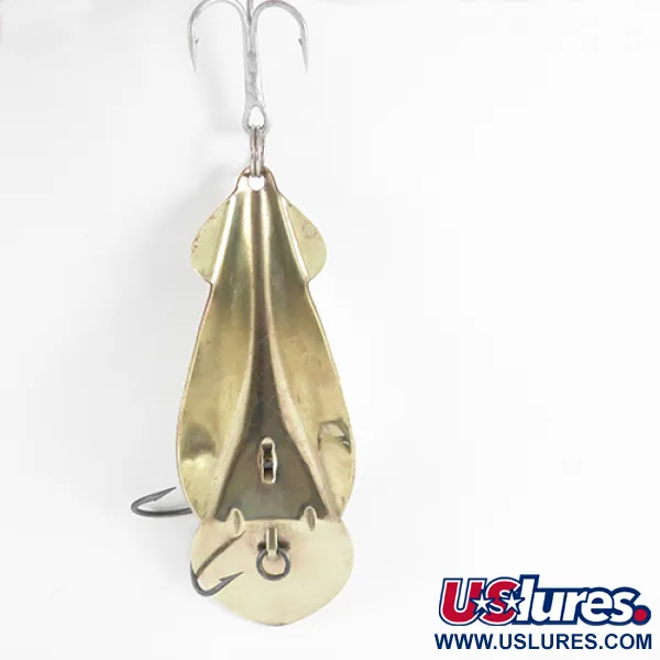 Vintage   Buck Perry spoonplug, 1/2oz Brass fishing spoon #2589
