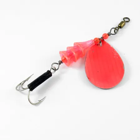 Vintage Lucky Strike Coffe Spoon, 1/4oz Nickel / Bronze (Brass) / Red spinning lure #2590