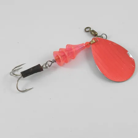 Vintage Lucky Strike Coffe Spoon, 1/4oz Nickel / Bronze (Brass) / Red spinning lure #2595