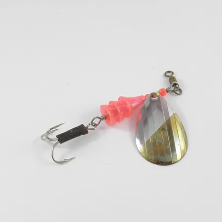 Vintage Lucky Strike Coffe Spoon, 1/4oz Nickel / Bronze (Brass) / Red spinning lure #2595