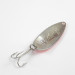 Vintage  Seneca Little Cleo (Hula Girl), 1/2oz White Pearl / Red / Nickel fishing spoon #2604