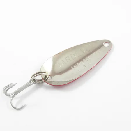 Vintage Eppinger Dardevle Midget Trout, 3/32oz Red / White / Nickel fishing spoon #2614
