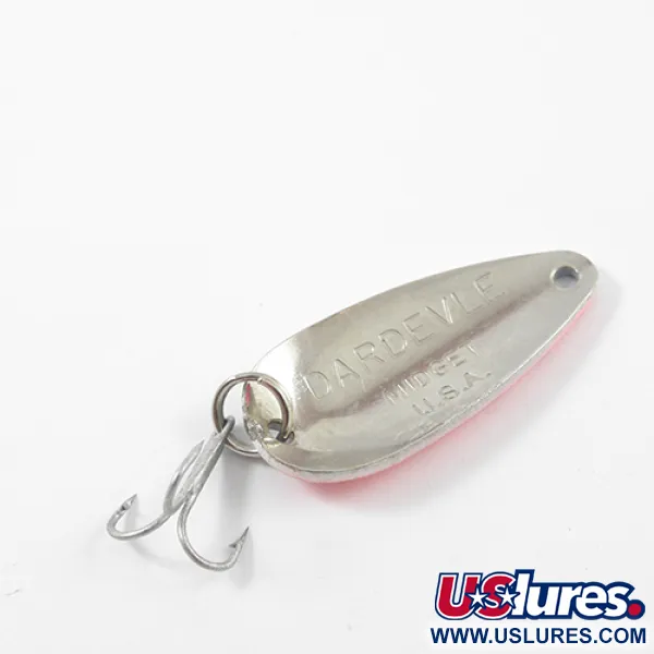 Vintage  Eppinger Dardevle Midget, 3/16oz Trout / Nickel fishing spoon #2617