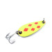 Vintage   Mister Twister Shelby Sportfisher, 3/16oz Five of Diamonds (Yellow / Red / Nickel) fishing spoon #2633