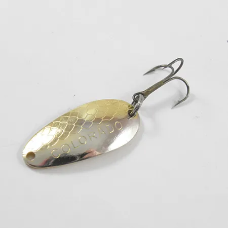 Vintage Thomas Colorado, 3/16oz Gold / Silver fishing spoon #2637