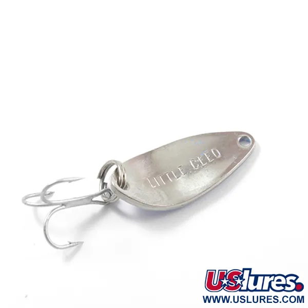 Vintage  Seneca Little Cleo, 3/16oz Light Blue / Nickel fishing spoon #2642