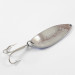 Vintage  Seneca Little Cleo (Hula Girl), 3/4oz White Pearl / Blue / Nickel fishing spoon #2644