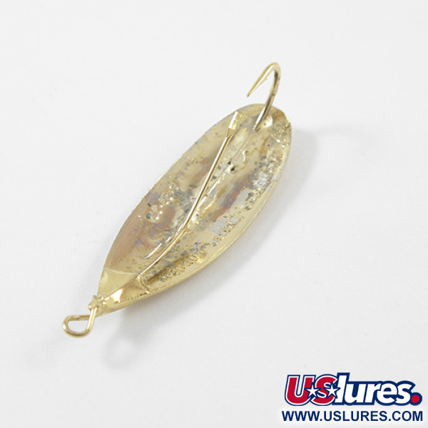 Vintage   Weedless Johnson Silver Minnow , 1/3oz Gold fishing spoon #16272