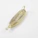 Vintage   Weedless Johnson Silver Minnow, 3/16oz Gold fishing spoon #16131