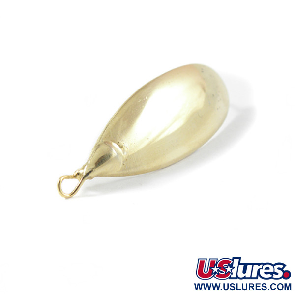 Vintage   Weedless Johnson Silver Minnow, 3/16oz Gold fishing spoon #2652