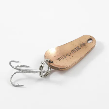 Vintage Acme Wob-L-Rite, 3/16oz Copper fishing spoon #2663