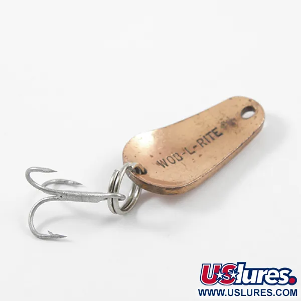 Vintage  Acme Wob-L-Rite, 3/16oz Copper fishing spoon #2663