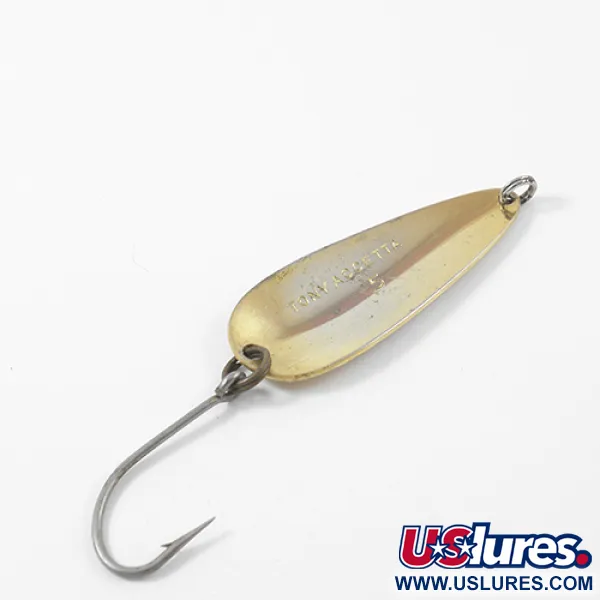 Vintage   Tony Accetta 5, 2/5oz Gold fishing spoon #2679