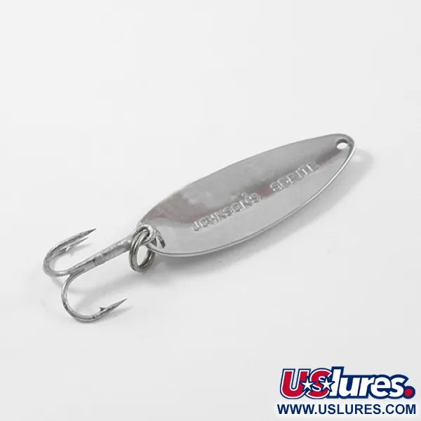 Vintage   Johnson Sprite, 1/3oz Nickel fishing spoon #2681