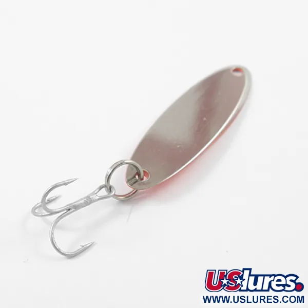 Vintage  Acme Kastmaster , 1/4oz Red / Nickel fishing spoon #2687