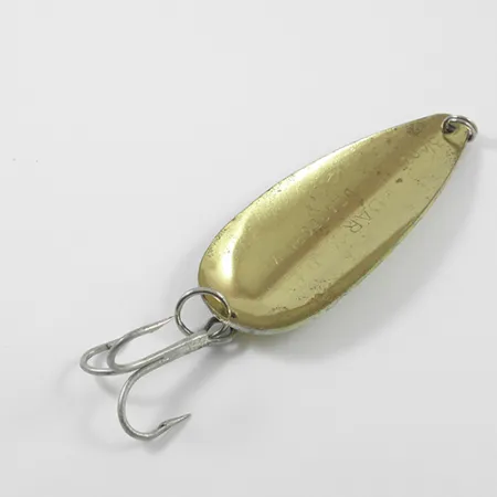 Vintage Eppinger Dardevle Dardevlet, 3/4oz Perch / Brass fishing spoon #2691