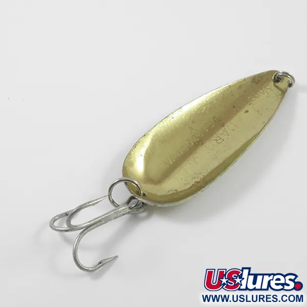 Vintage  Eppinger Dardevle Dardevlet, 3/4oz Perch / Brass fishing spoon #2691