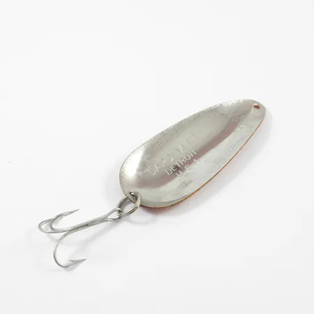 Vintage Eppinger Dardevle Dardevlet , 3/4oz Orange / Red / Black / Nickel fishing spoon #2692