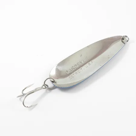 Vintage Eppinger Dardevle, 1oz Blue / Nickel fishing spoon #2694