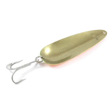 Vintage Eppinger Dardevle, 1oz Fire Tiger / Brass fishing spoon #2697