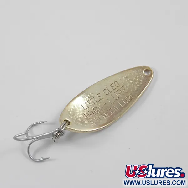 Vintage Seneca Little Cleo, 1/4oz Crystal (Golden Scale)  fishing spoon #2700