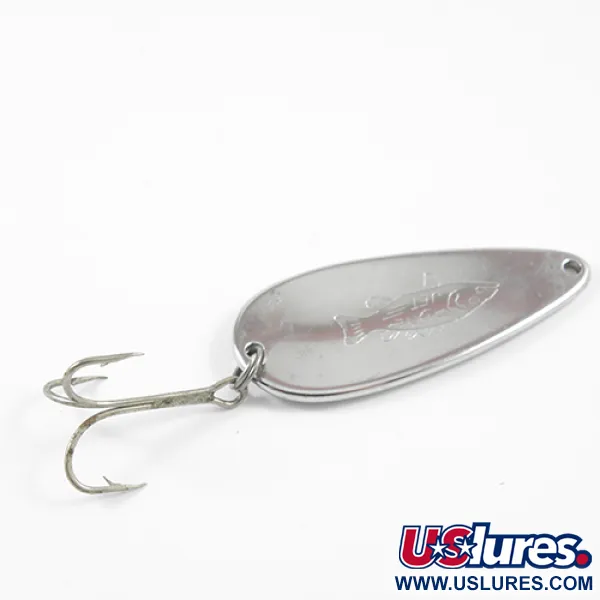 Vintage  Dayton Bait Company Dixie Jet, 2/3oz Nickel fishing spoon #2702