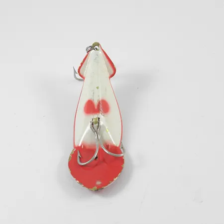 Vintage Buck Perry Spoonplug , 1/3oz Red / White fishing spoon #2705