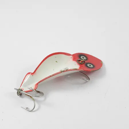 Vintage Buck Perry Spoonplug , 1/3oz Red / White fishing spoon #2705
