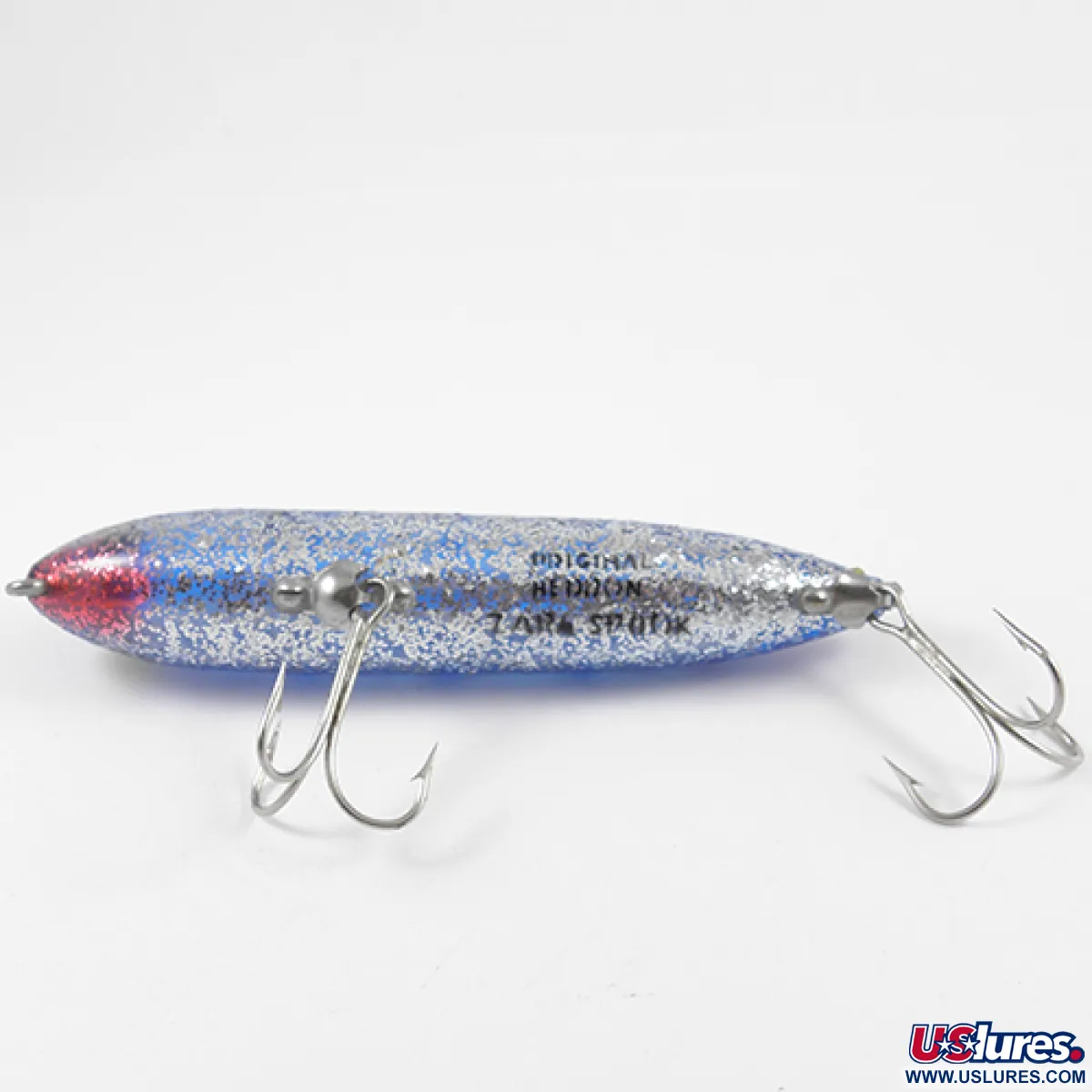 Vintage Heddon Zara Spook, 3/4oz Blue fishing lure #2721