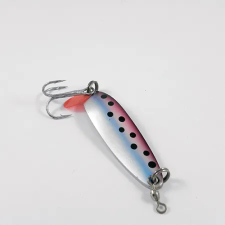 Vintage Luhr Jensen Krocodile Die #3, 1/2oz Trout / Nickel fishing spoon #2729