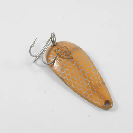 Vintage Eppinger Dardevle Spinnie, 1/3oz Orange / Nickel fishing spoon #2731