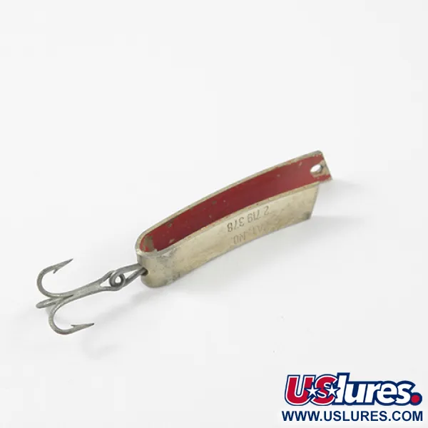 Vintage  South Bend Super-Duper 502, 3/32oz Gold / Red fishing spoon #2746