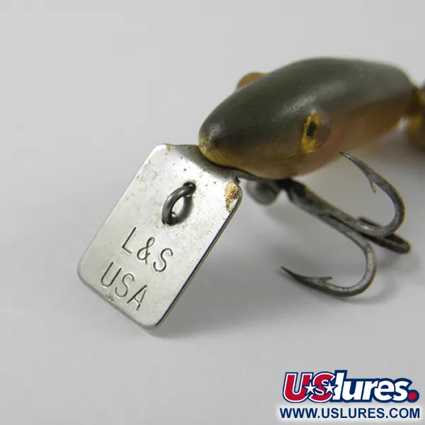 Vintage  L&S Bait Mirro lure  MirrOlure, 1/16oz Golden Natural fishing lure #2747