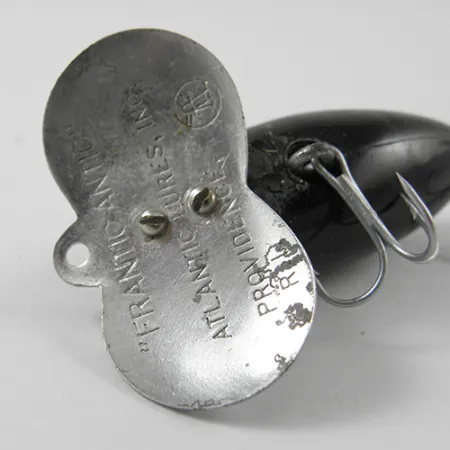 Vintage Atlantic Lures Frantic Antic, 3/16oz Black / Silver fishing lure #2750