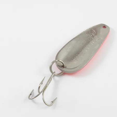 Vintage Blue Fox Tor-P-Do, 1/2oz Fluorescent Red / Black / Nickel fishing spoon #2755