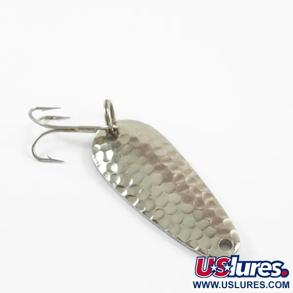 Vintage   Nebco Tor-P-Do 2, 1/2oz Hammered Nickel fishing spoon #2756