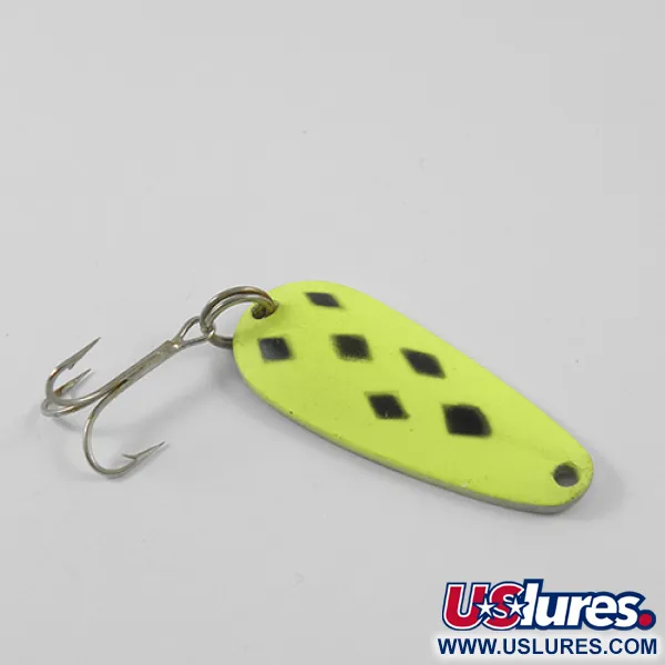 Vintage   Blue Fox Tor-P-Do, 1/2oz Five of diamonds (Yellow / Black / Nickel) fishing spoon #2758